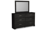 Belachime Charcoal Dresser and Mirror