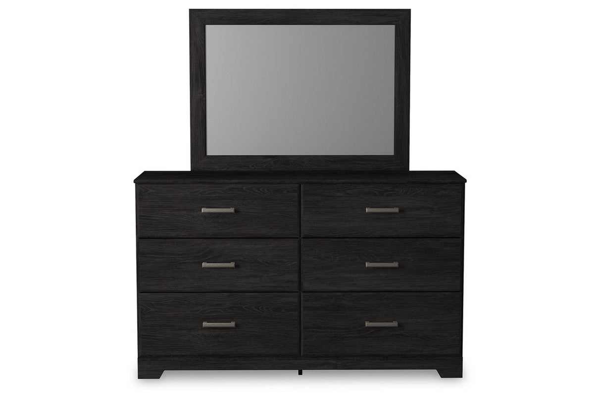 Belachime Charcoal Dresser and Mirror