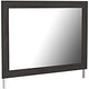 Belachime Black Bedroom Mirror (Mirror Only)