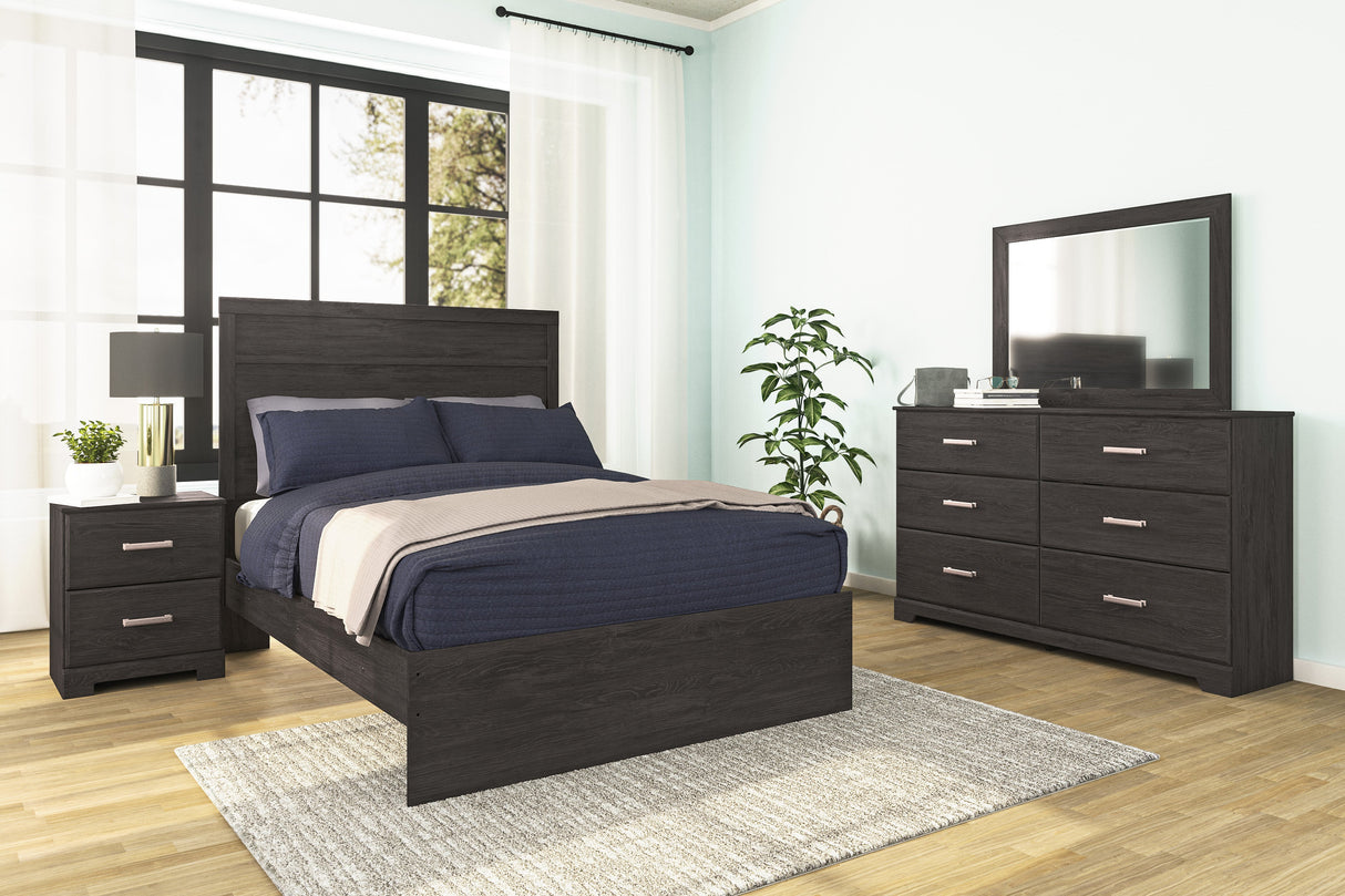 Belachime Black Panel Youth Bedroom Set