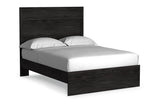 Belachime Charcoal Full Panel Bed