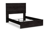 Belachime Charcoal Queen Panel Bed