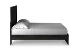 Belachime Charcoal King Panel Bed