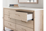 Cadmori Two-tone Dresser and Mirror