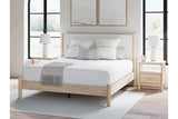 Cadmori Two-tone King Upholstered Panel Bed