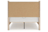 Cadmori Two-tone Full Upholstered Panel Bed