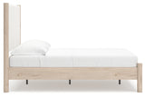 Cadmori Two-tone Full Upholstered Panel Bed