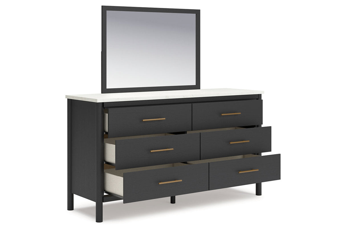 Cadmori Black/White Dresser and Mirror