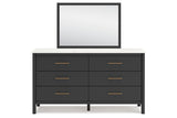 Cadmori Black/White Dresser and Mirror