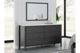 Cadmori Black/White Dresser and Mirror