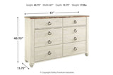 Willowton Two-tone Dresser