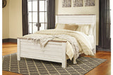 Willowton Whitewash Queen Panel Bed