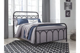 Nashburg Black Full Metal Bed