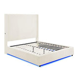 Belinda White Queen Platform Bed by New Era Innovations at Eve Furniture
