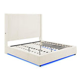 Belinda White Queen Platform Bed by New Era Innovations at Eve Furniture