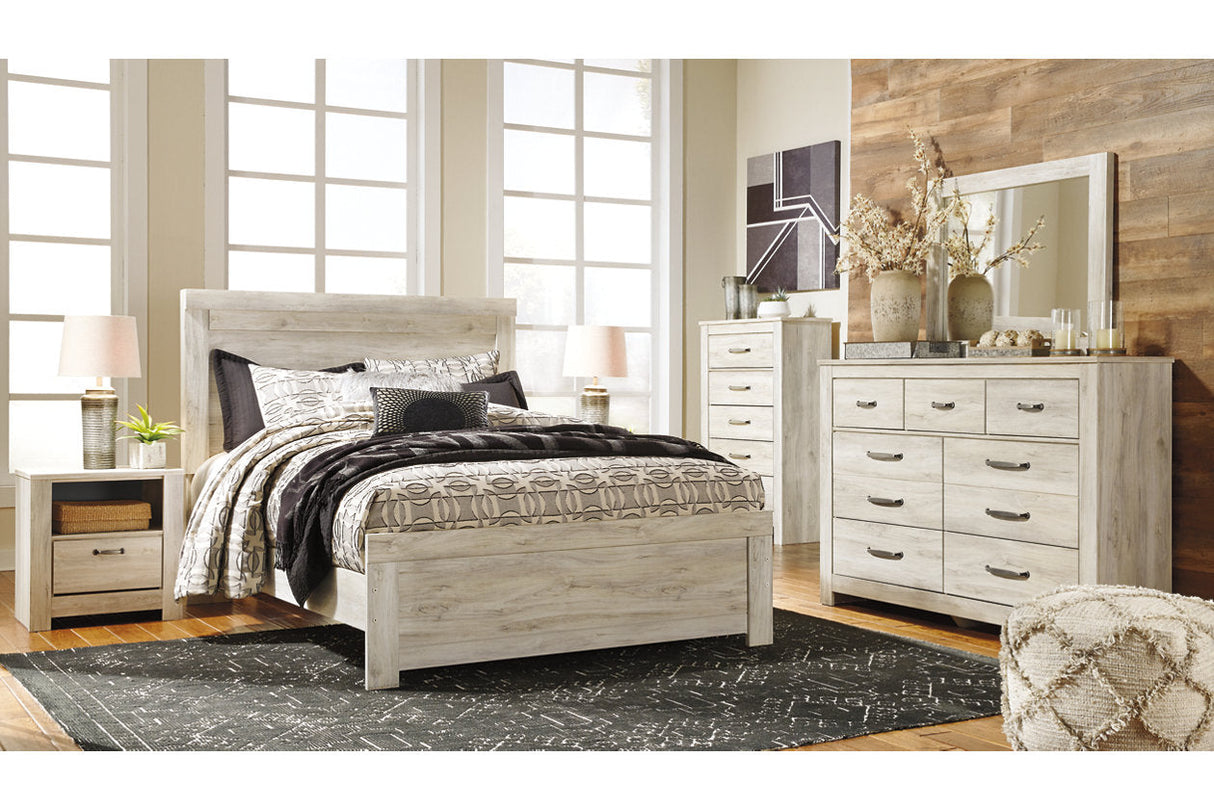 Bellaby Whitewash Queen Panel Bed