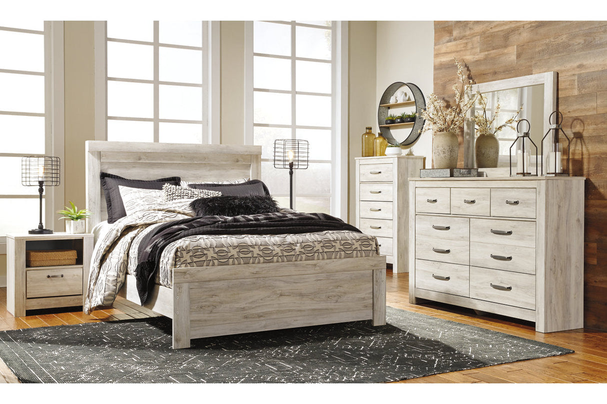 Bellaby Whitewash Queen Panel Bed