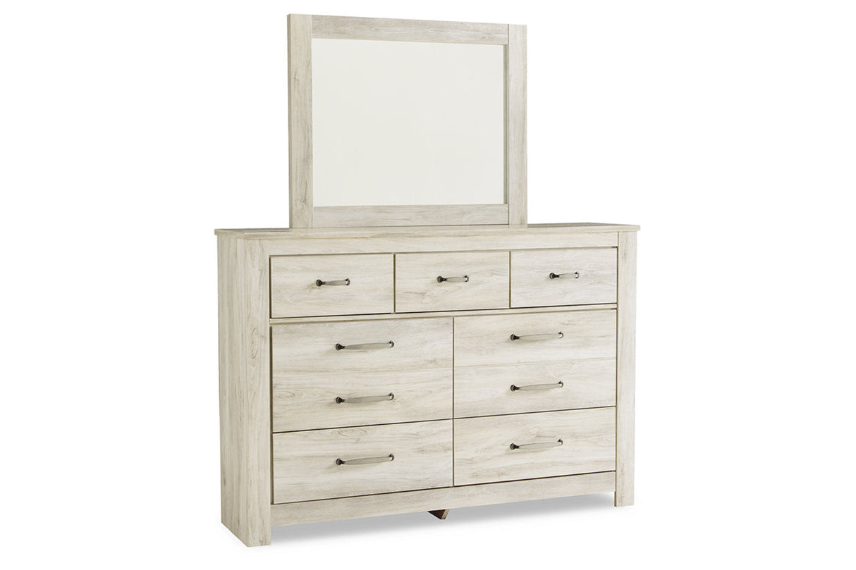 Bellaby Whitewash Dresser and Mirror