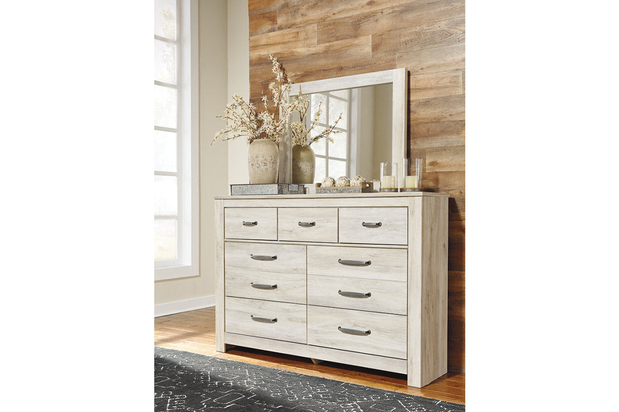 Bellaby Whitewash Dresser and Mirror