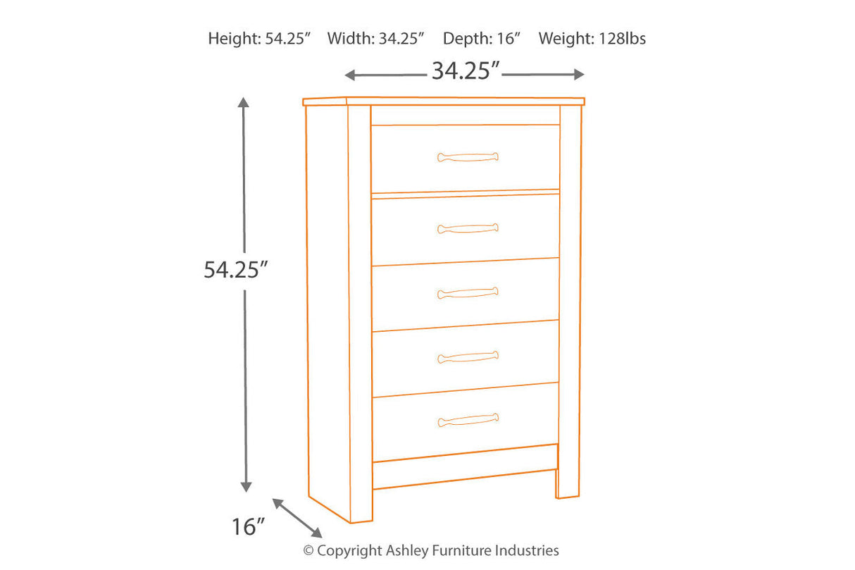 Bellaby Whitewash Chest of Drawers