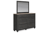 Nanforth Two-tone Dresser and Mirror