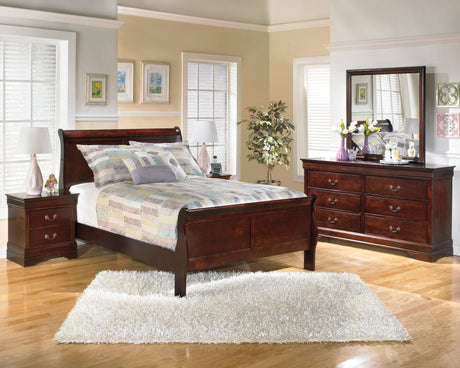 Alisdair Reddish Brown Sleigh Youth Bedroom Set