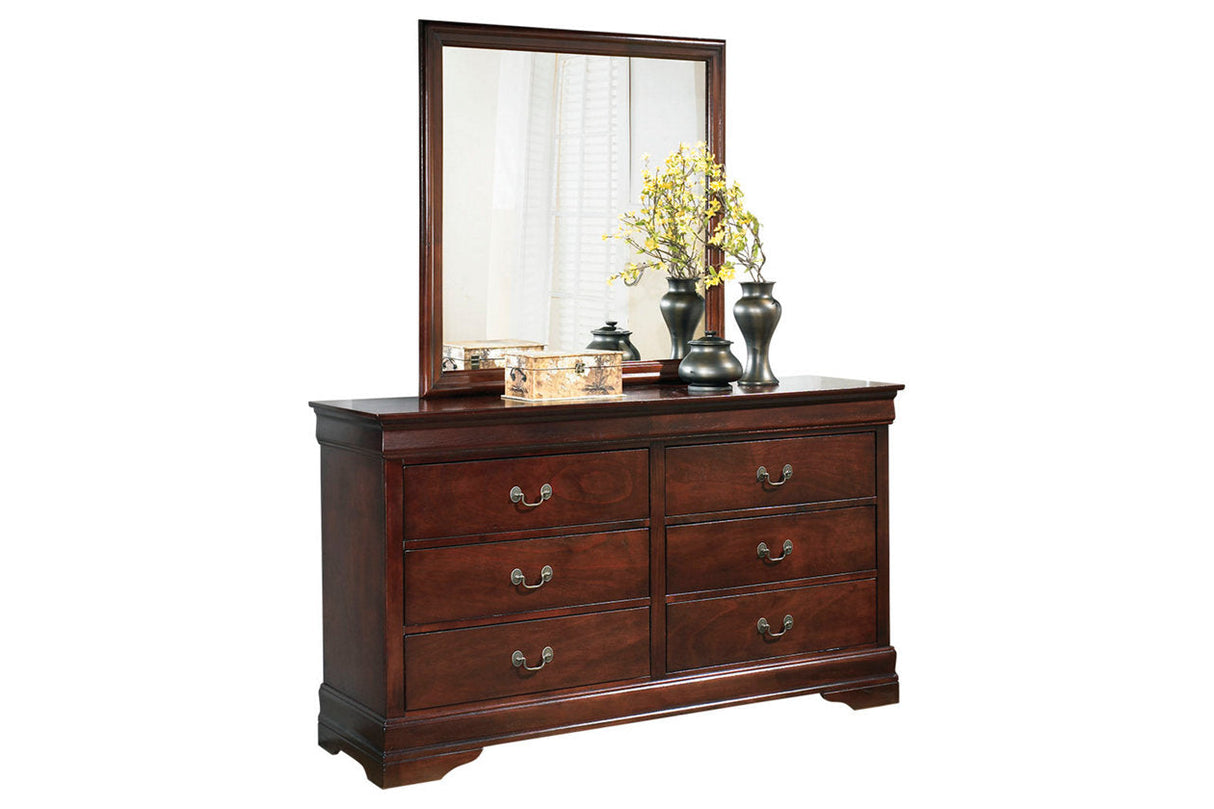 Alisdair Reddish Brown Dresser and Mirror