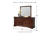 Alisdair Reddish Brown Dresser and Mirror