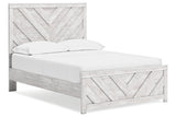 Cayboni Whitewash Full Panel Bed