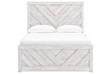 Cayboni Whitewash Full Panel Bed