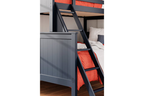 Nextonfort Blue Twin over Full Bunk Bed