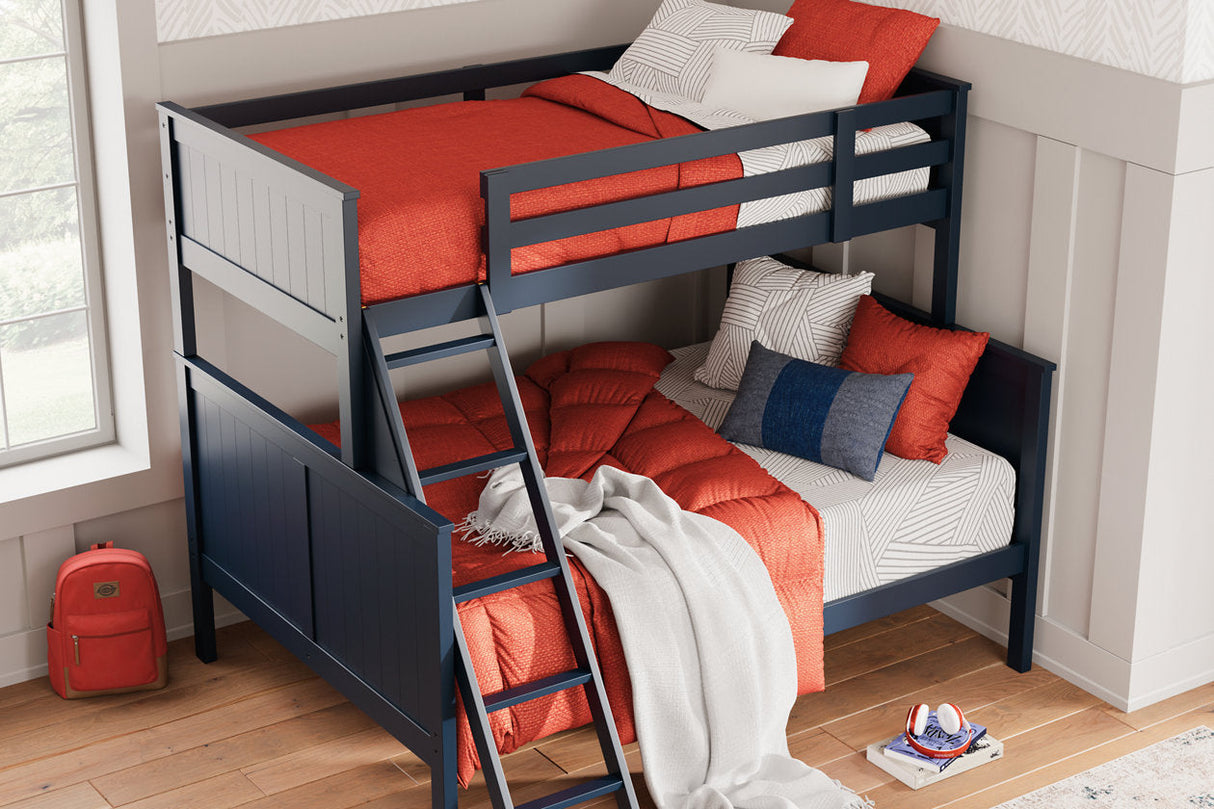 Nextonfort Blue Twin over Full Bunk Bed