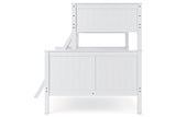 Nextonfort White Twin over Full Bunk Bed