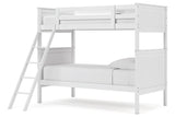 Nextonfort White Twin over Twin Bunk Bed