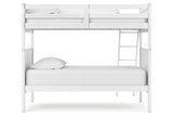 Nextonfort White Twin over Twin Bunk Bed