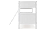 Nextonfort White Twin over Twin Bunk Bed