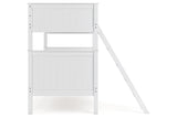 Nextonfort White Twin over Twin Bunk Bed