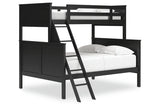 Nextonfort Black Twin over Full Bunk Bed