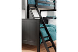 Nextonfort Black Twin over Full Bunk Bed