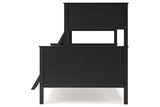 Nextonfort Black Twin over Full Bunk Bed