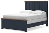 Landocken Brown/Blue Full Panel Bed