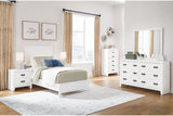 Binterglen White Twin Panel Bed