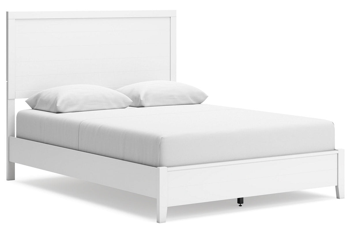 Binterglen White Queen Panel Bed