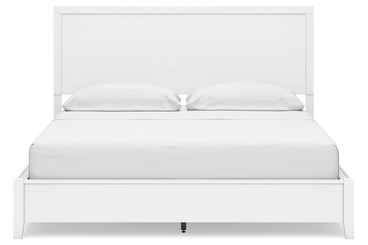 Binterglen White California King Panel Bed