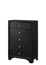 Micah Black LED Upholstered Panel Youth Bedroom Set