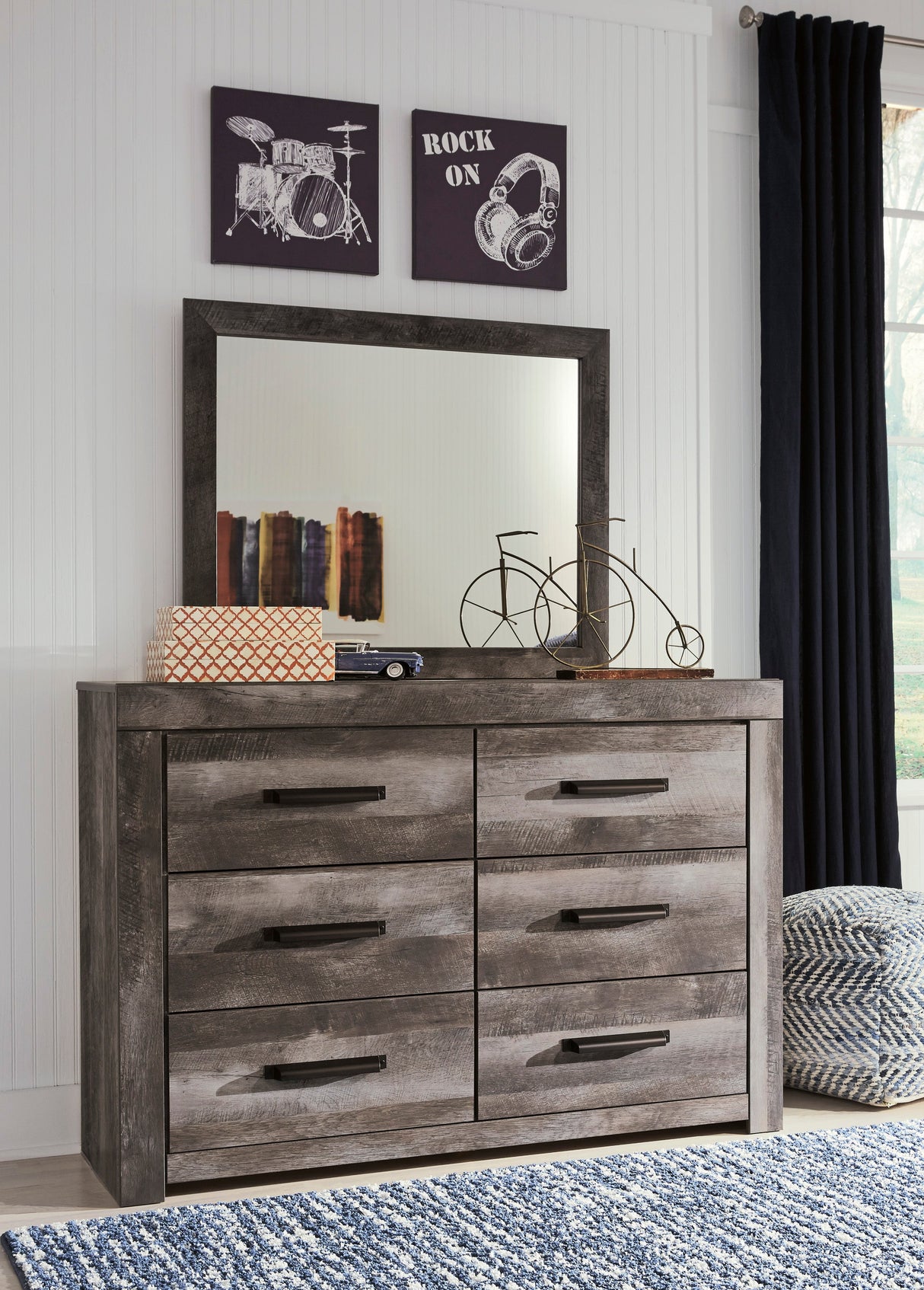 Wynnlow Gray Crossbuck Panel Youth Bedroom Set