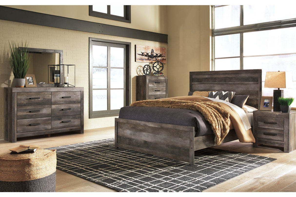 Wynnlow Gray Queen Panel Bed