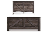 Wynnlow Gray Queen Crossbuck Panel Bed