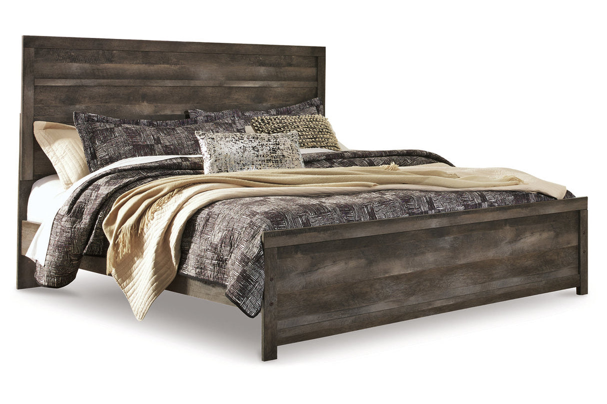 Wynnlow Gray King Platform Panel Bed