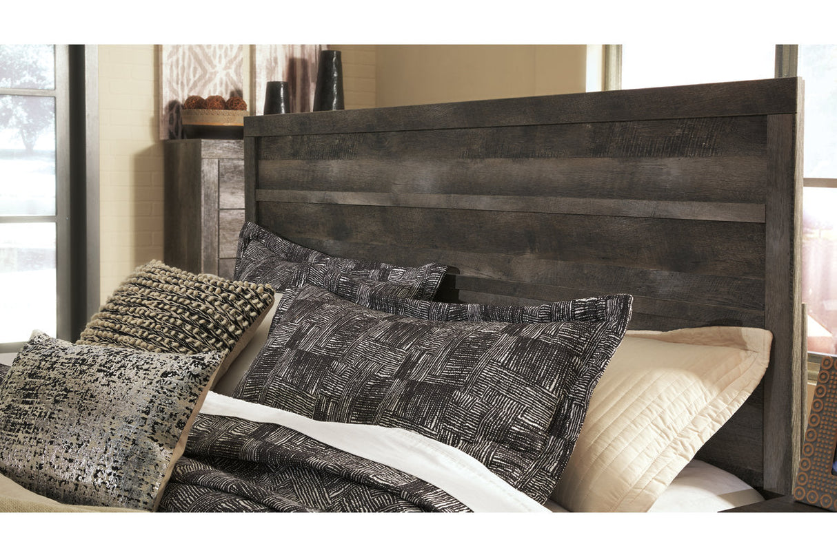 Wynnlow Gray King Platform Panel Bed